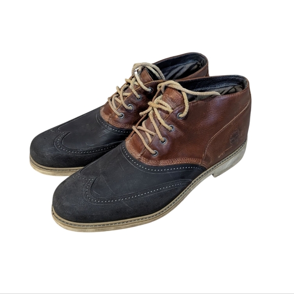 Timberland Boots Stormbucks Duck Chukka Rain Snow Leather Rubber Preppy Classic - Picture 2 of 10